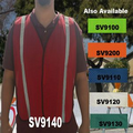 Economy Red Mesh Safety Vest